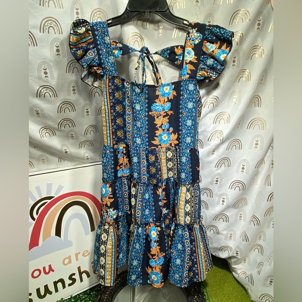 Vibrant Floral Patterned Dress